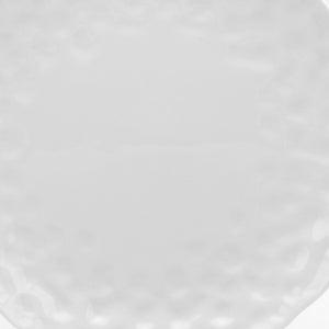 Homeroots White Six Piece Round Pebbled Porcelain Service For Six Salad Plate Set   483508