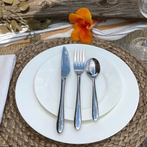 Homeroots White Sixteen Piece Round Bone China Service For Four Dinnerware Set   483518