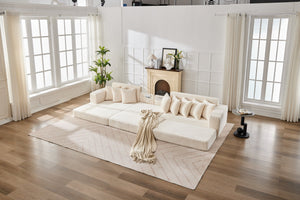 English Elm Convertible Floor Sofa Bed – Space-Saving Corduroy Couch, Versatile & Portable Foldable Sleeper Sofa W2915S00075
