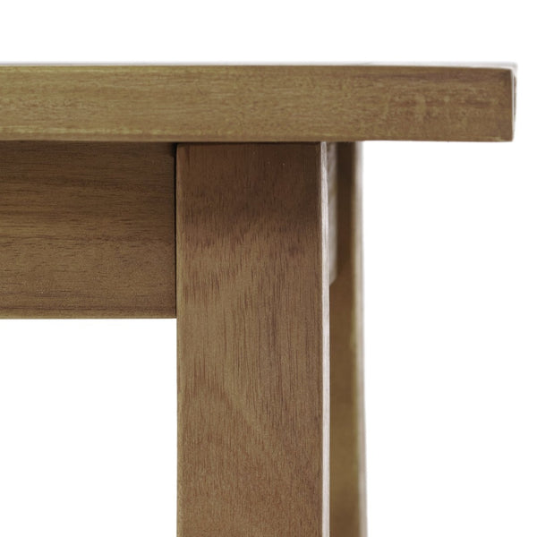 English Elm Selma Solid Acacia Wood Rectangular End Table Weatherproof Grain Finish Patio or Living Room N770P248135N