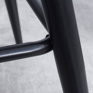 Homeroots Set Of Two 28" Steel Low Back Counter Height Bar Chairs   483714