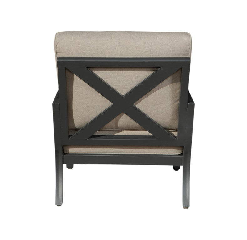 HomeRoots Six Piece Outdoor Gray Metal Sectional Set with Table for Patio Entertaining 483720
