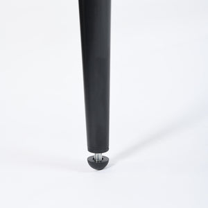 Homeroots Set Of Two 28" Blue And Black Velvet And Steel Low Back Bar Height Bar Chairs   483781