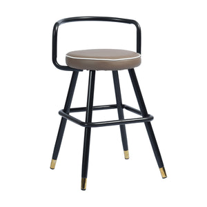 Homeroots Set Of Two 32" Black Steel Backless Counter Height Bar Chairs - Chic & Comfortable Seating Solution   483782