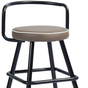 Homeroots Set Of Two 32" Black Steel Backless Counter Height Bar Chairs - Chic & Comfortable Seating Solution   483782