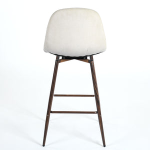 Homeroots Set Of Two 26" Yellow And Black Steel Low Back Counter Height Bar Chairs   483788