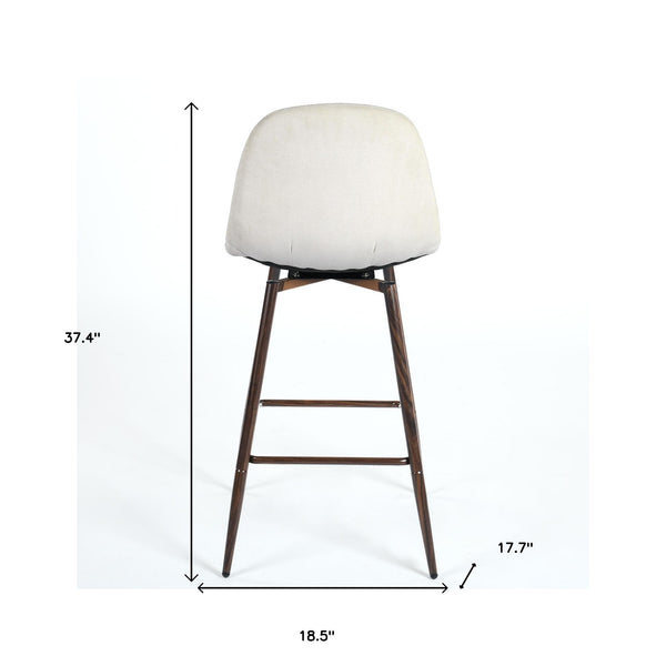 Homeroots Set Of Two 26" Yellow And Black Steel Low Back Counter Height Bar Chairs   483788