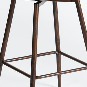 Homeroots Set Of Two 26" Yellow And Black Steel Low Back Counter Height Bar Chairs   483788