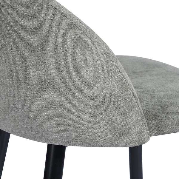 Homeroots Set Of Two 26" Gray And Black Steel Low Back Counter Height Bar Chairs   483794