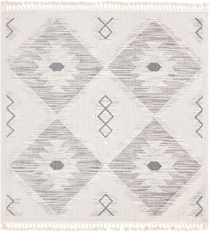 Unique Loom Arlo Kai Machine Made Tribal Rug Sandy Beige, Gray/Beige 7' 10" x 7' 10"