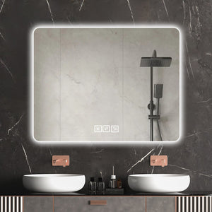English Elm Bathroom Led Vanity Mirror Frameless Anti-fog Dimmable Wall Mount Spa Design W2071P172692