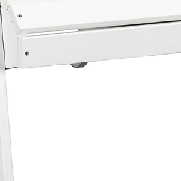 Homeroots 30" Chic White Heavy Duty Plastic Adirondack Chair For Stylish Outdoor Relaxation And Comfort  Plastic 483871