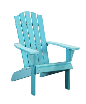 Homeroots 27" Turquoise Heavy Duty Plastic Adirondack Chair – Chic Outdoor Seating For Stylish Relaxation!  Plastic 483873