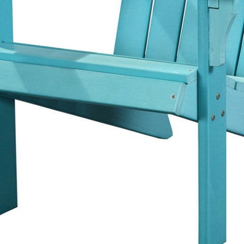 Homeroots 27" Turquoise Heavy Duty Plastic Adirondack Chair – Chic Outdoor Seating For Stylish Relaxation!  Plastic 483873