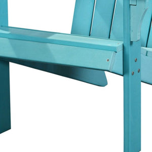 Homeroots 27" Turquoise Heavy Duty Plastic Adirondack Chair – Chic Outdoor Seating For Stylish Relaxation!  Plastic 483873