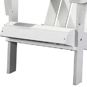 Homeroots 31" Green Heavy Duty Plastic Adirondack Chair - Stylish Outdoor Seating For Relaxation & Comfort  Plastic 483891