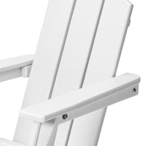 Homeroots 23" White Heavy Duty Plastic Adirondack Chair For Kids - Stylish, Weather-resistant Comfort!  Plastic 483915