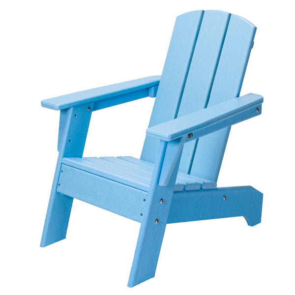 Homeroots 23" Aqua Heavy Duty Plastic Adirondack Chair For Kids - Stylish, Comfortable & Weather-resistant!  Plastic 483918