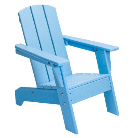 Homeroots 23" Aqua Heavy Duty Plastic Adirondack Chair For Kids - Stylish, Comfortable & Weather-resistant!  Plastic 483918
