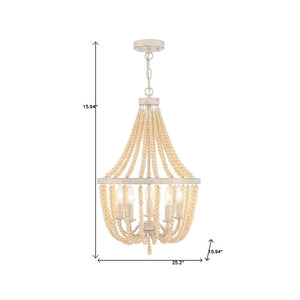 Candle Style Five Light Dimmable Metal Chandelier Elegant Glam Fixture for Dining Rooms