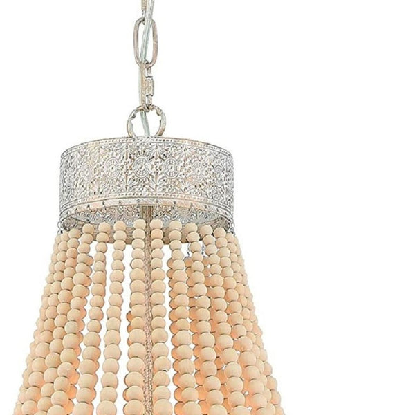 Candle Style Five Light Dimmable Metal Chandelier Elegant Glam Fixture for Dining Rooms