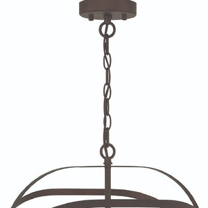 Bronze Four Light Dimmable Chandelier Elegant Metal Fixture for Dining or Foyer