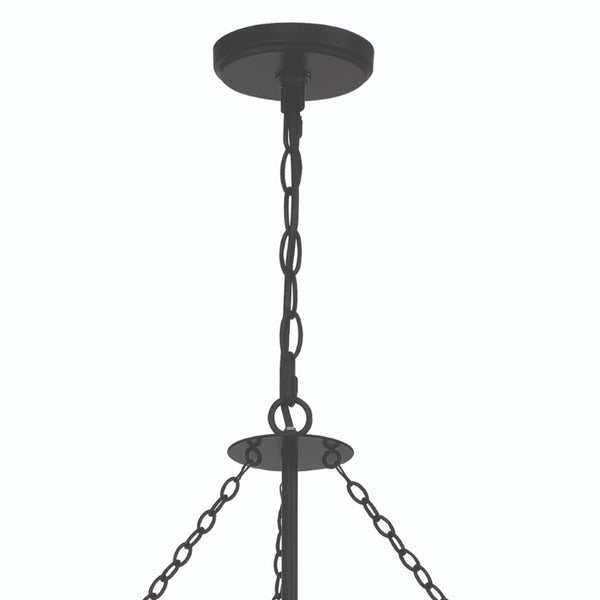 Black Metal Ten Light Dimmable Chandelier Glam Candelabra Style Dining Room