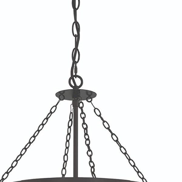 Candle Style Five Light Dimmable Metal Chandelier Elegant Glam Fixture for Dining Rooms