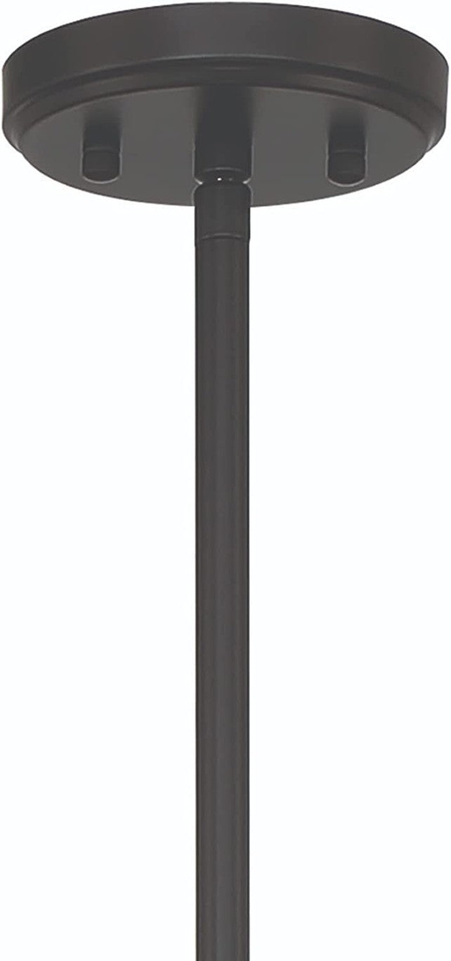 HomeRoots Black Dimmable Multi Light Metal Chandelier for Dramatic Dining Room Ambiance 483958