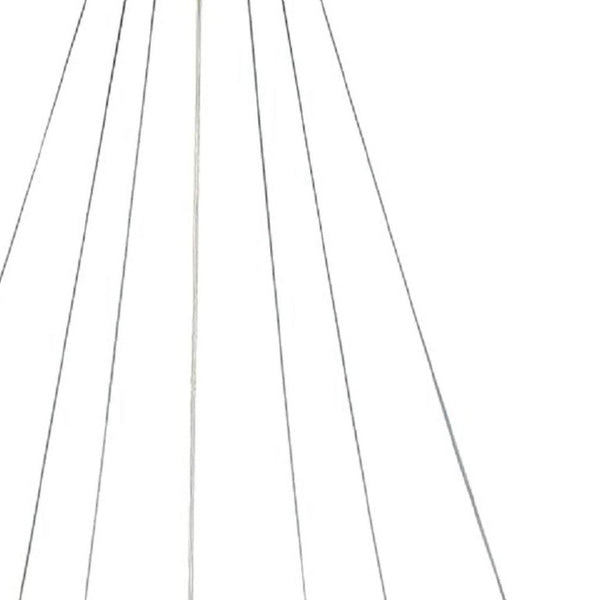 Candle Style Three Light Dimmable Led Metal Chandelier for Dining Room or Entryway
