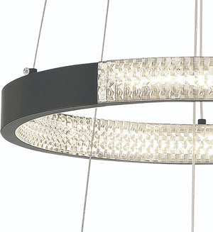 Candle Style Three Light Dimmable Led Metal Chandelier for Dining Room or Entryway