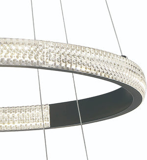 Candle Style Three Light Dimmable Led Metal Chandelier for Dining Room or Entryway