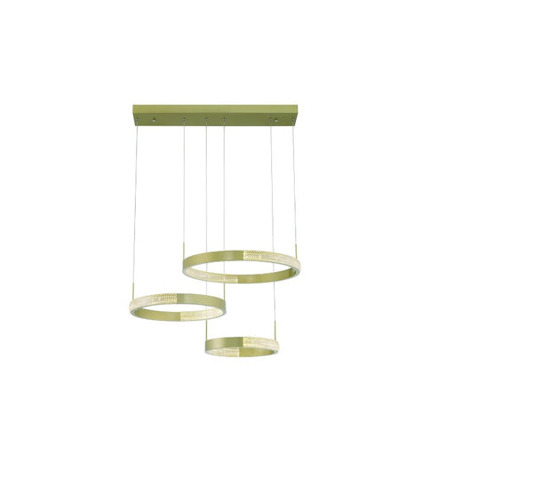 Candle Style Three Light Dimmable Led Metal Chandelier for Dining Room or Entryway
