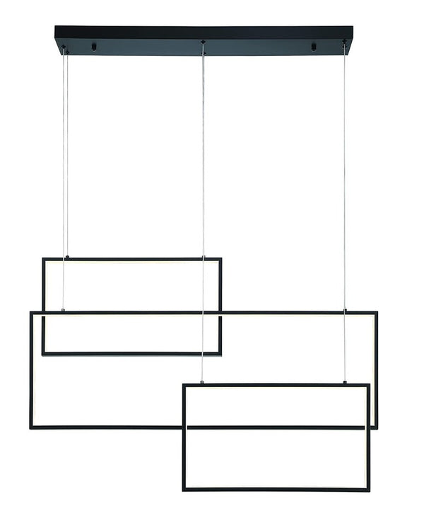 Candle Style Three Light Dimmable Led Metal Chandelier for Dining Room or Entryway