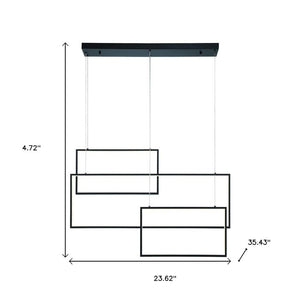 Candle Style Three Light Dimmable Led Metal Chandelier for Dining Room or Entryway
