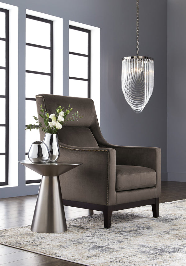 Sunpan Carmel End Table - Stunning Tapered Design for Contemporary Living Spaces, Perfect for Home or Office Stainless Steel