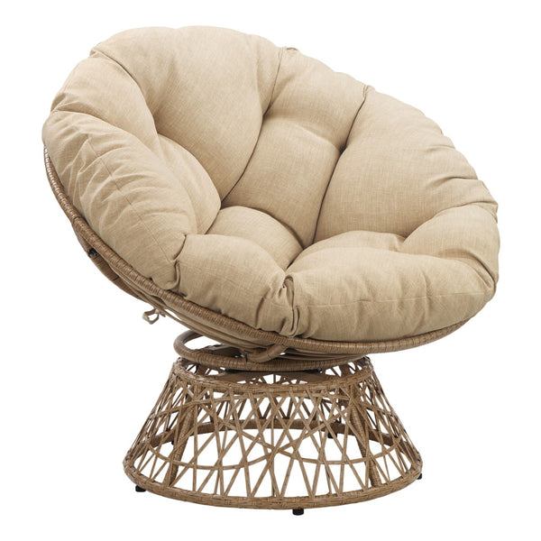 OSP Home Furnishings Papasan Chair Cream