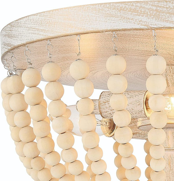 Gold Three Light Dimmable Flush Mount Chandelier for Modern Glam Interiors