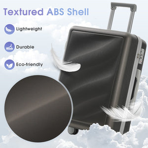 English Elm Luggage 3 Piece Hardshell Abs Set with Spinner Wheels Tsa Lock Travel Ready N730P304620Q