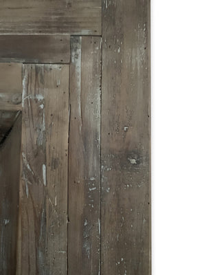 Homeroots 84" Brown Reclaimed Wood Framed Leaning Accent Mirror  Reclaimed Wood 484406