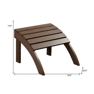 Homeroots 19" Brown Multi-functional Indoor Outdoor Footstool Ottoman – Stylish, Durable & Space-saving Design   484452