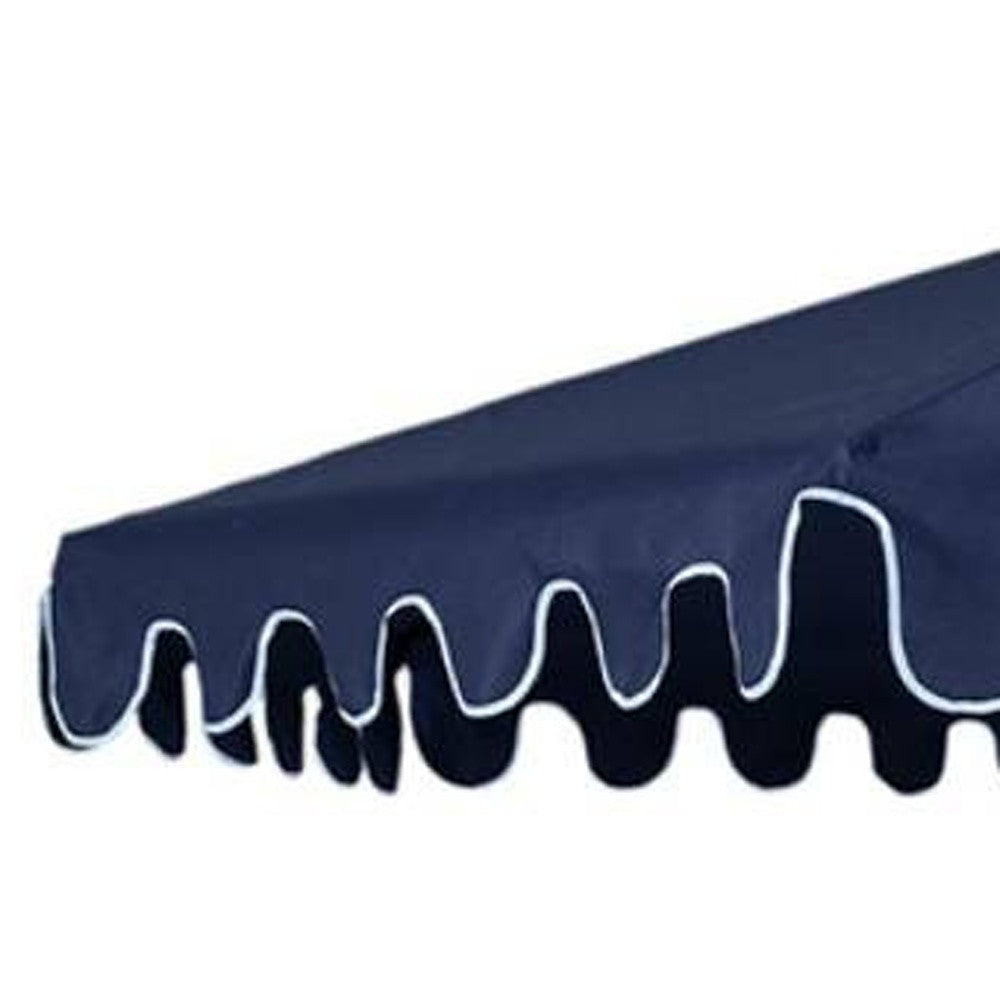 Homeroots 9' Navy Polyester Octagonal Tilt Market Patio Umbrella - Stylish Shade For Outdoor Gatherings!  Polyester 484473
