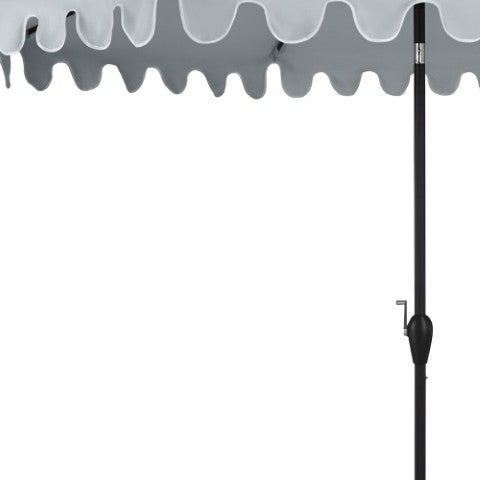 Homeroots 11' Grey Polyester Octagonal Tilt Market Patio Umbrella - Stylish, Durable Shade For Any Outdoor Space!  Polyester 484477