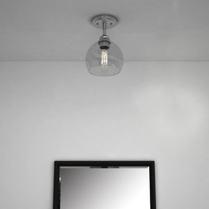 Nickel Dimmable Flush Mount Chandelier with Shaded Accents for Elegant Home Interiors