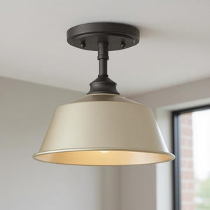 Gray Multi-light Kitchen Island Chandelier Dimmable Metal Fixture with Fabric Shades
