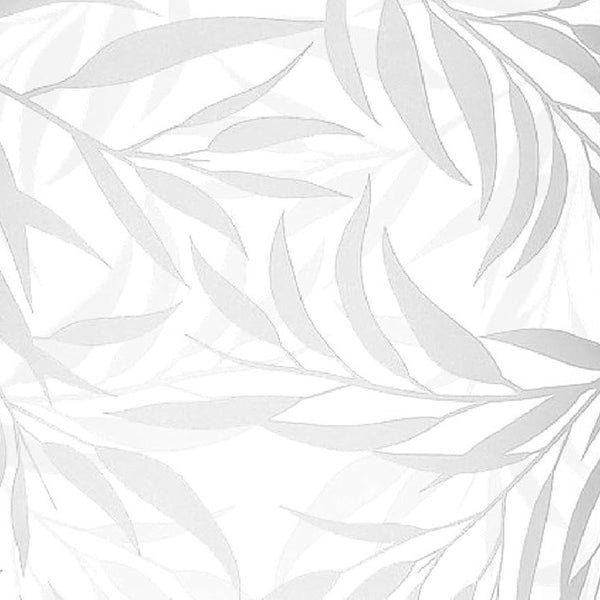 Homeroots 12" Clear And Frosted Leaf Pattern Oval Crystal Table Vase  Crystal Glass 484492