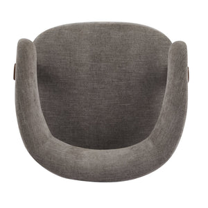 English Elm Christopher Knight Home® - accent Arm Chair with Bent Wood Legs and Plush Upholstery, Modern Minimalist Comfort & Stability Brown,Walnut 29 L x 27.75 W x 21 H N776P368458B