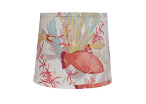 Homeroots 30" Distressed Natural Solid Wood Table Lamp Coastal With Fish Empire Shade   484503