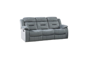 English Elm Contemporary Velvet 3 Piece Living Room Set with Tufted Sofa Loveseat and Recliner B011S02357