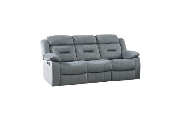 English Elm Contemporary Velvet 3 Piece Living Room Set with Tufted Sofa Loveseat and Recliner B011S02357